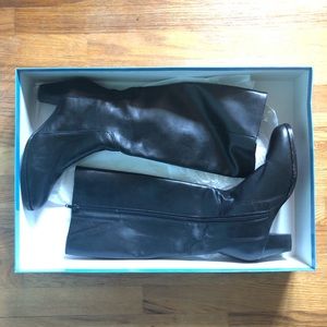 Sudini Leather Knee High Boots